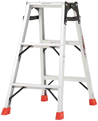 TRUSCO(トラスコ) はしご兼用脚立 アルミ合金製・脚カバー付 高さ0.81m THK-090